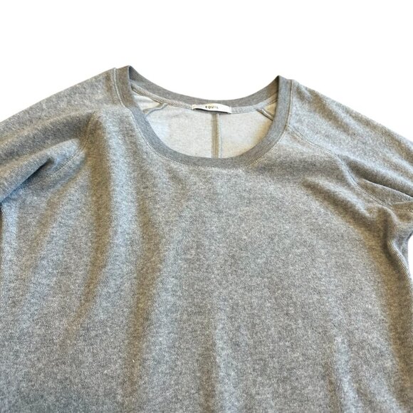 Equil x Lane Crawford Grey Terry Midi Dress Comfy Stretch Size Medium Women's - Picture 2 of 12